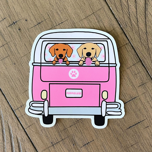Hippie Pups Sticker