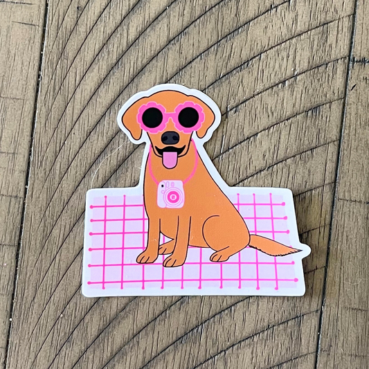Beachy Pup Sticker